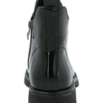 Botín Mujer Patent Negro Azaleia