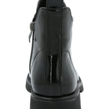 Botín Mujer Patent Negro Azaleia