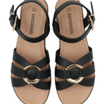 Sandalia Mujer Yona Negro Azaleia