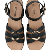Sandalia Mujer Yona Negro Azaleia
