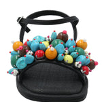 Sandalia Mujer Anneta Negro Azaleia