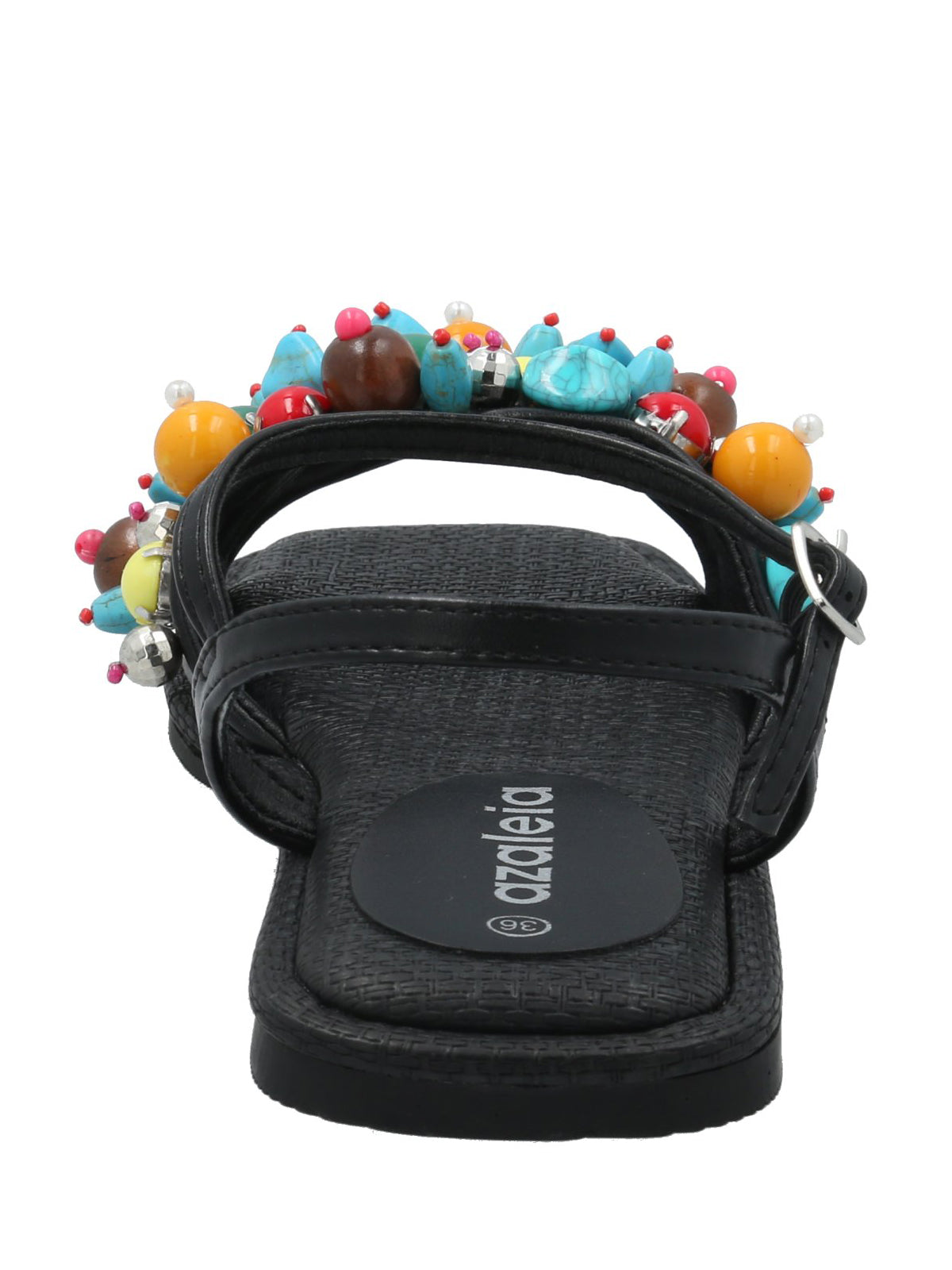 Sandalia Mujer Anneta Negro Azaleia