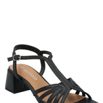 Sandalia Mujer Roma Negro Azaleia