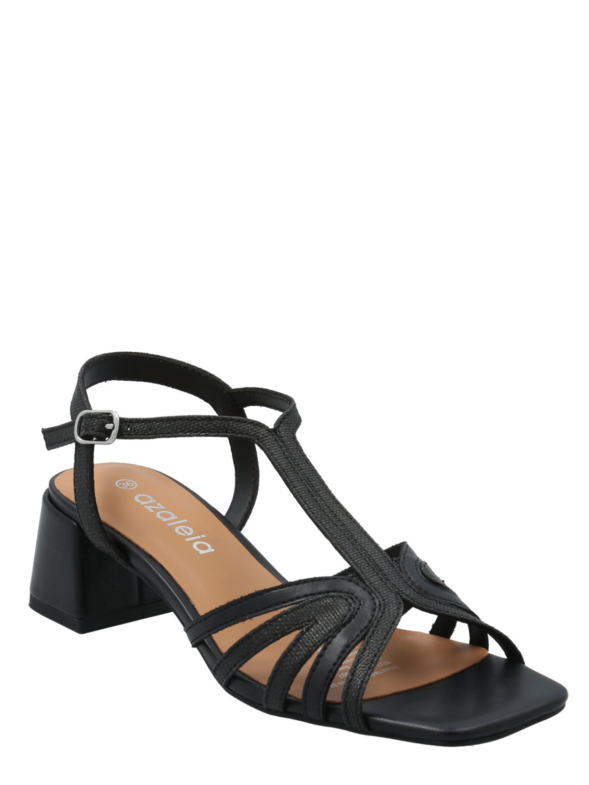 Sandalia Mujer Roma Negro Azaleia