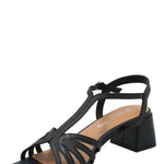 Sandalia Mujer Roma Negro Azaleia