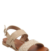 Sandalia Mujer Talma Natural Azaleia