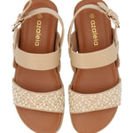 Sandalia Mujer Talma Natural Azaleia