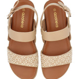 Sandalia Mujer Talma Natural Azaleia