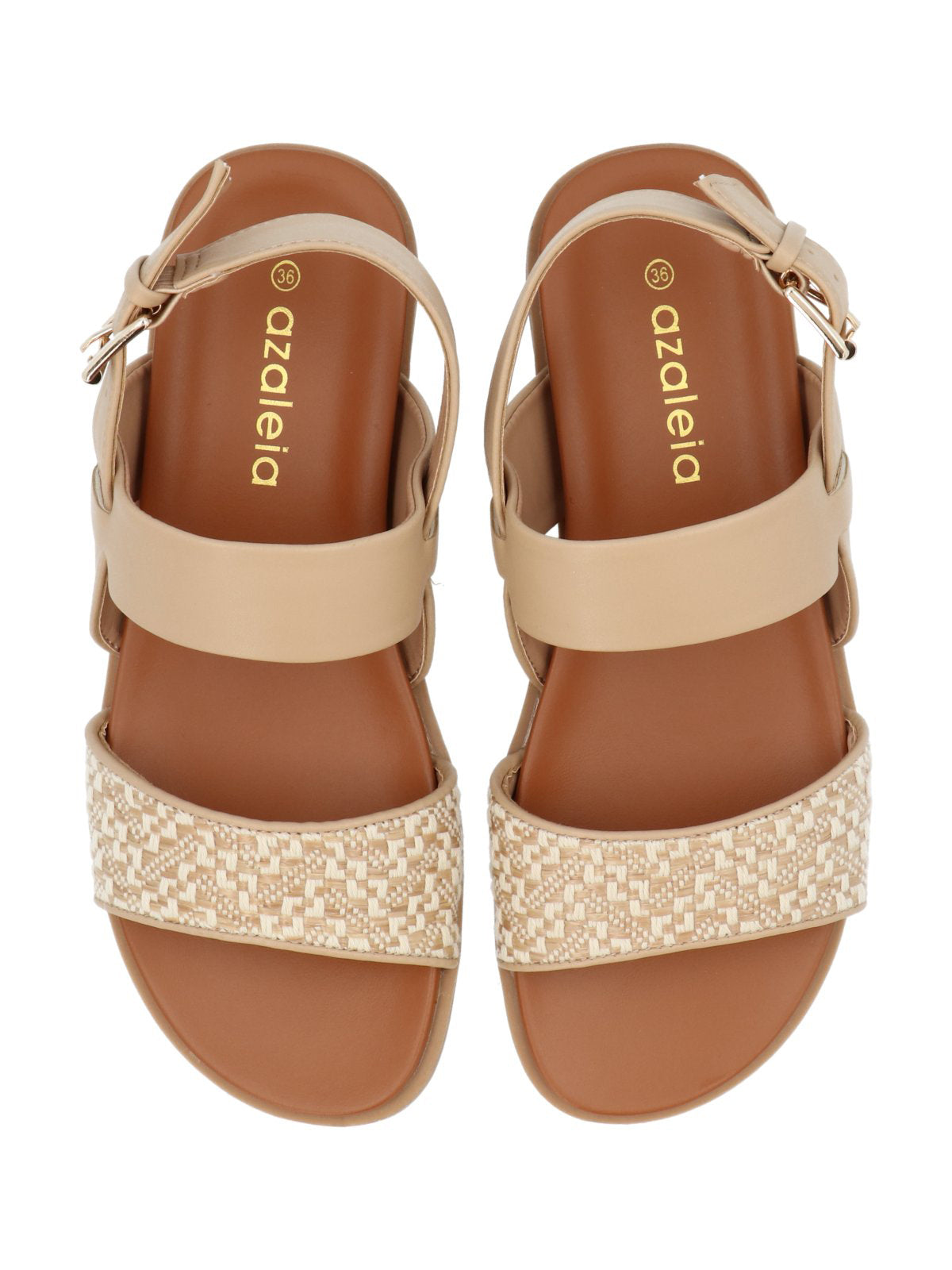 Sandalia Mujer Talma Natural Azaleia