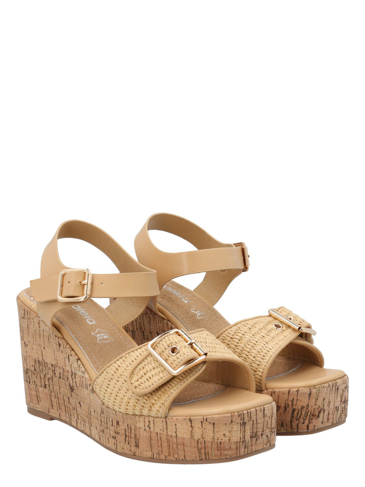 Sandalia Mujer Carlotta Natural Azaleia