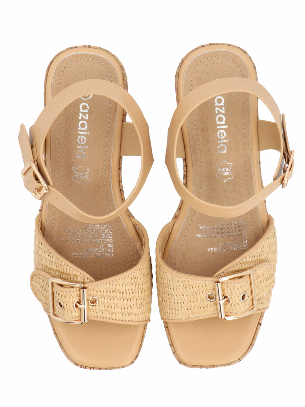 Sandalia Mujer Carlotta Natural Azaleia