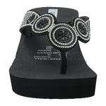 Hawaiana Mujer Rosella Negro /Blanco Azaleia