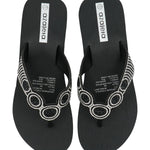 Hawaiana Mujer Rosella Negro /Blanco Azaleia