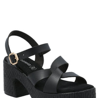 Sandalia Mujer Julia Negro Azaleia