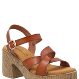 Sandalia Mujer Julia Cognac Azaleia