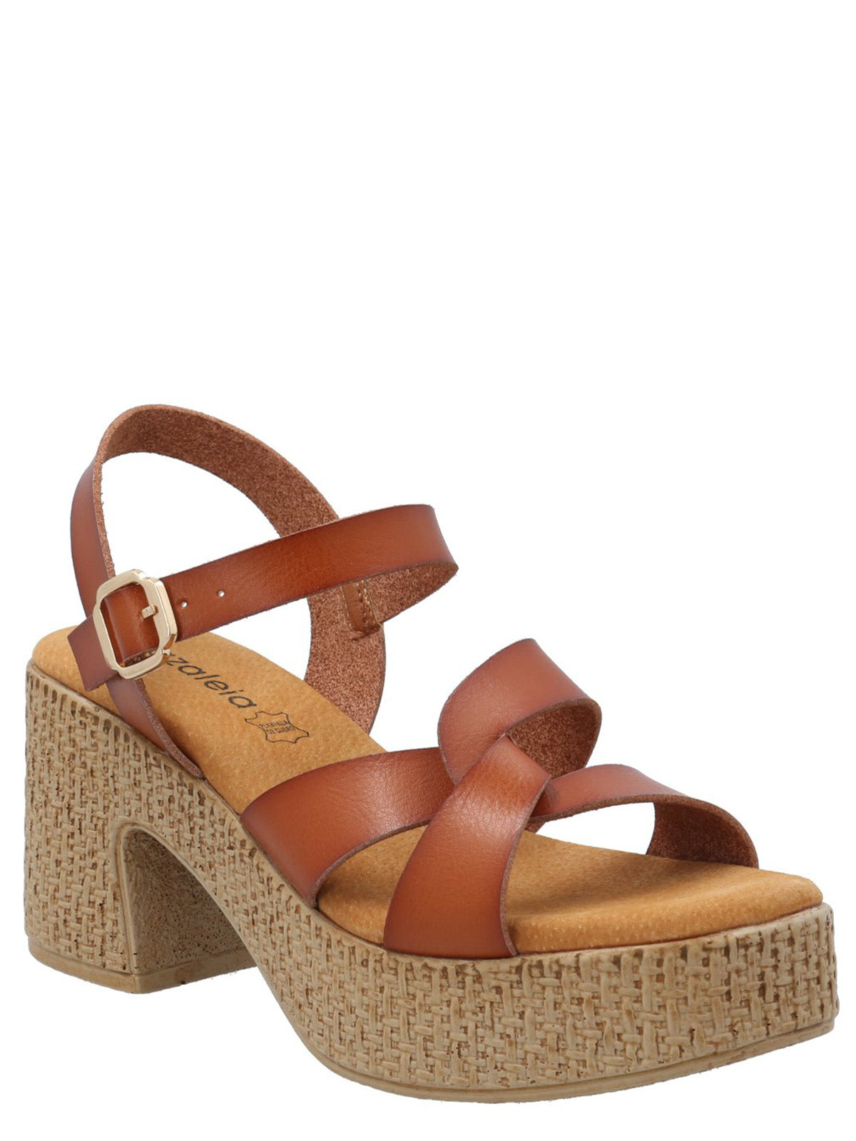 Sandalia Mujer Julia Cognac Azaleia