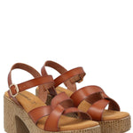 Sandalia Mujer Julia Cognac Azaleia