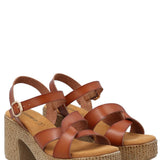 Sandalia Mujer Julia Cognac Azaleia