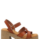 Sandalia Mujer Julia Cognac Azaleia