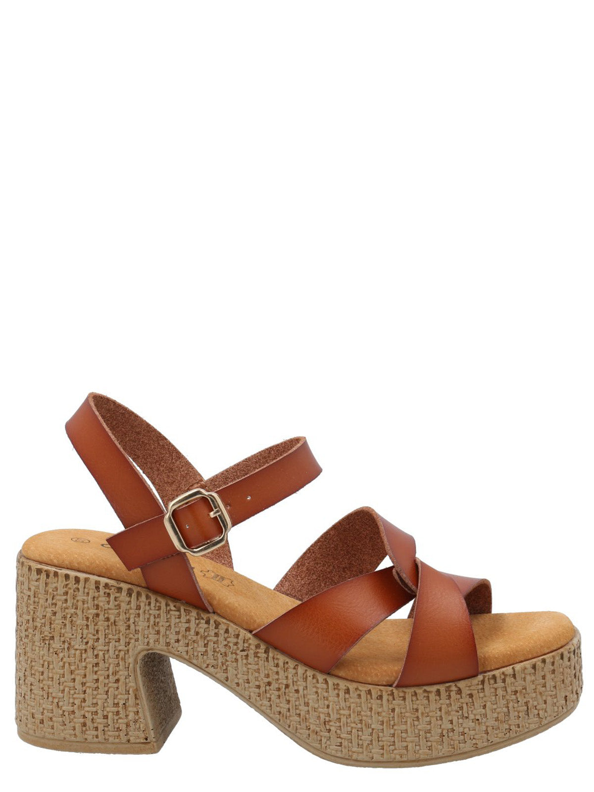 Sandalia Mujer Julia Cognac Azaleia