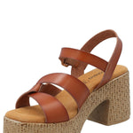 Sandalia Mujer Julia Cognac Azaleia