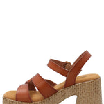 Sandalia Mujer Julia Cognac Azaleia
