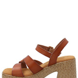 Sandalia Mujer Julia Cognac Azaleia