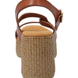 Sandalia Mujer Julia Cognac Azaleia