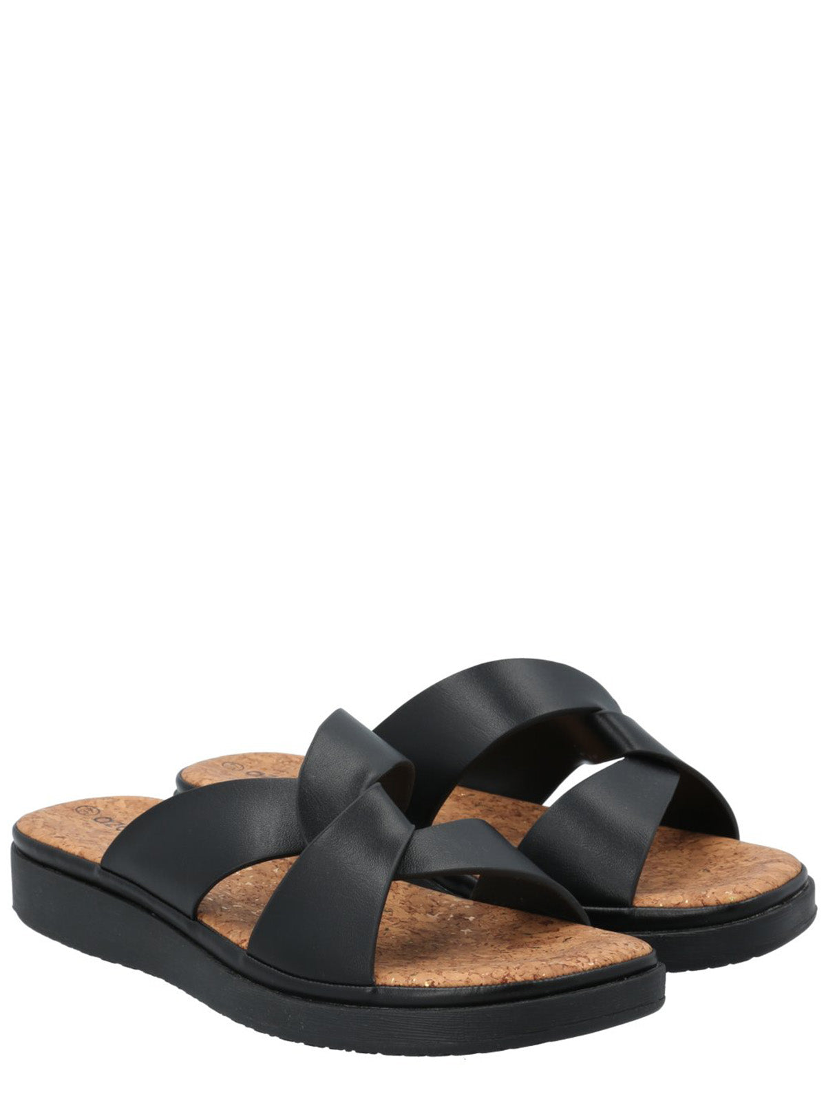 Sandalia Mujer Orquidea Negro Azaleia