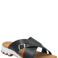 Sandalia Mujer Italina Negro Azaleia