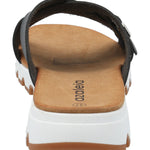 Sandalia Mujer Italina Negro Azaleia