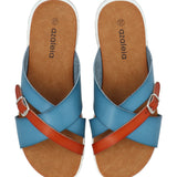 Sandalia Mujer Italina Denim Azaleia