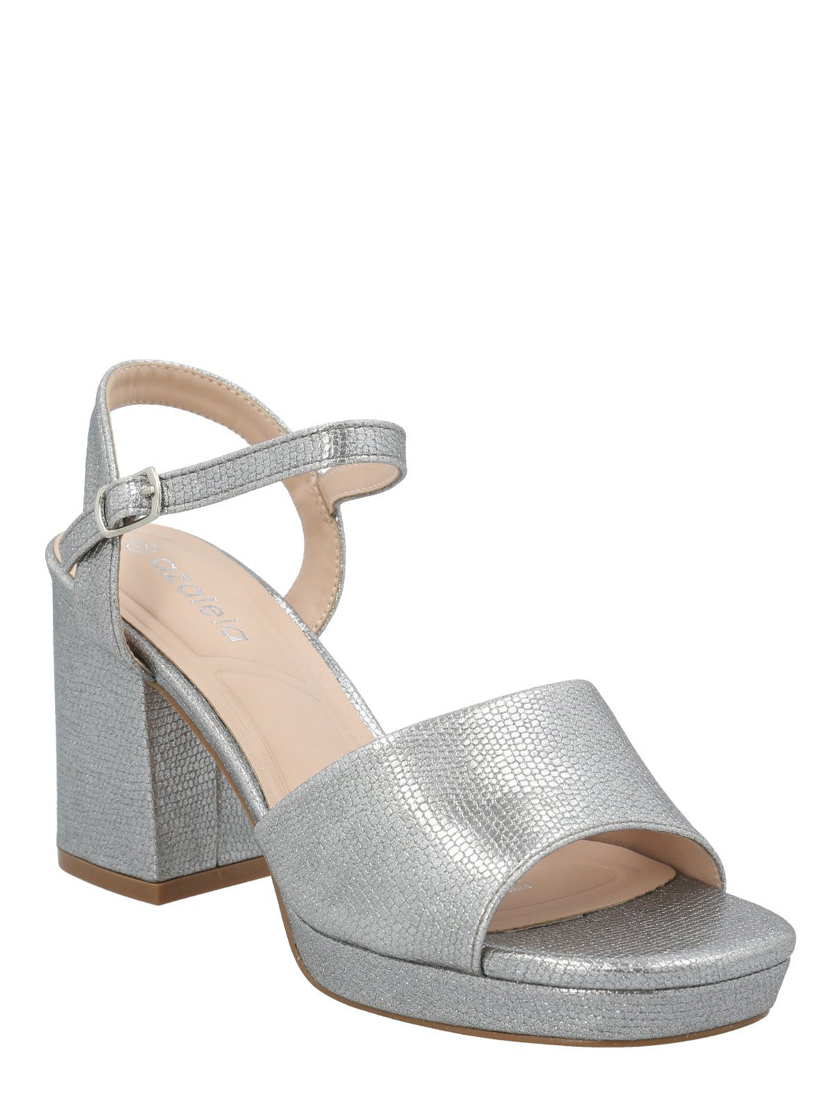 Sandalia Mujer Juani Plateado Azaleia