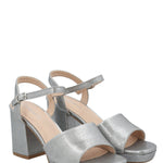 Sandalia Mujer Juani Plateado Azaleia