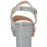 Sandalia Mujer Juani Plateado Azaleia