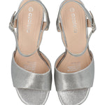 Sandalia Mujer Juani Plateado Azaleia