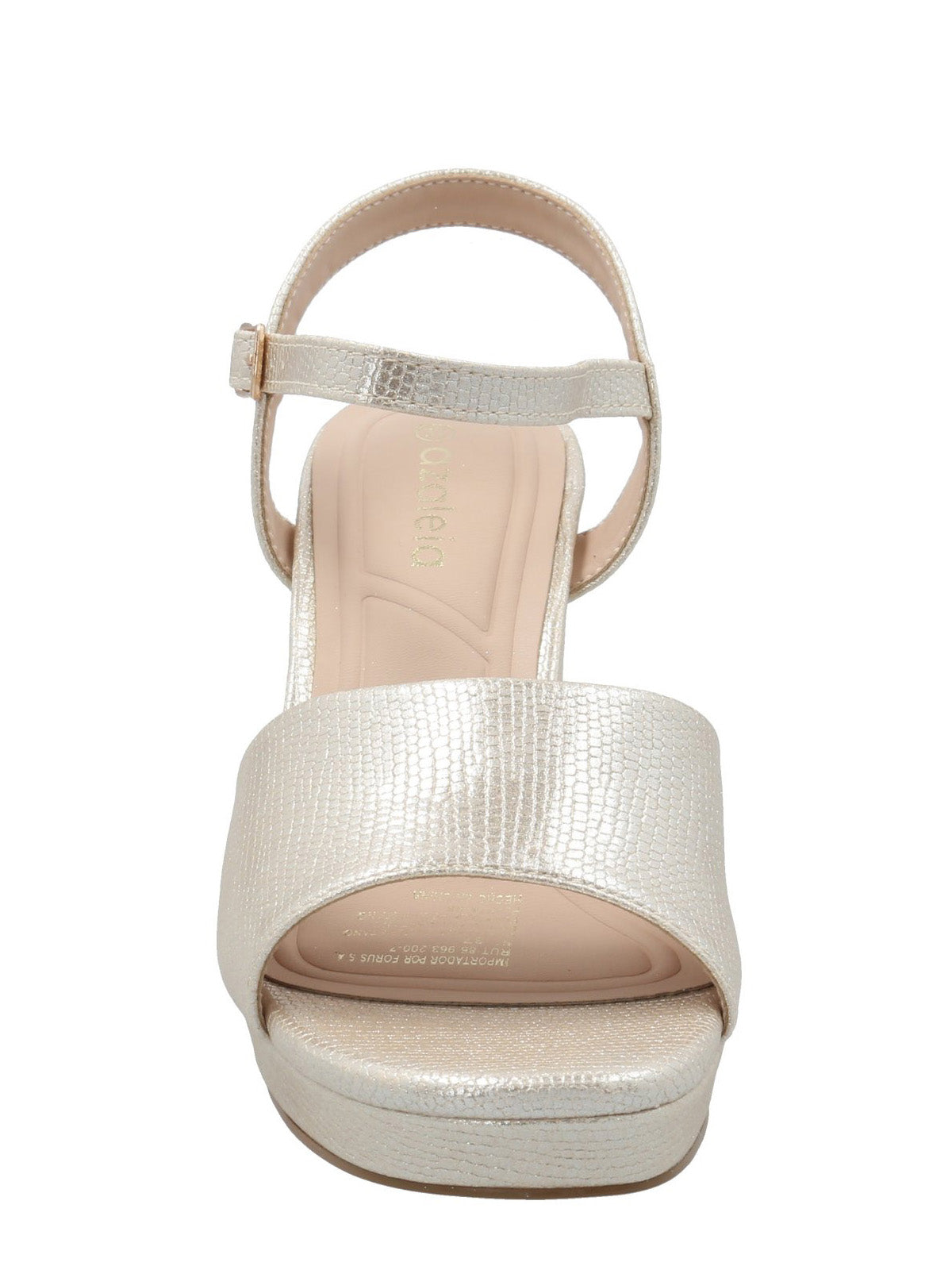 Sandalia Mujer Juani Dorado Azaleia