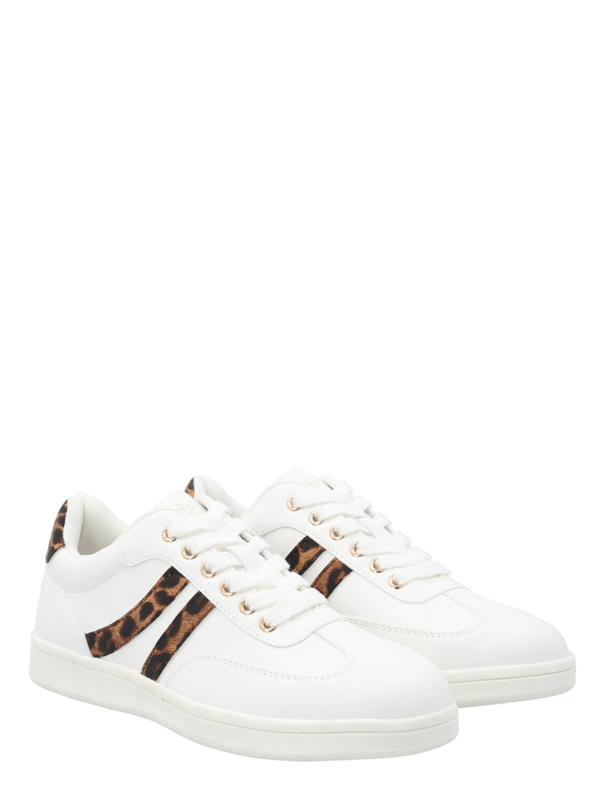 Zapatilla Mujer Adiela Blanco Leopardo Azaleia