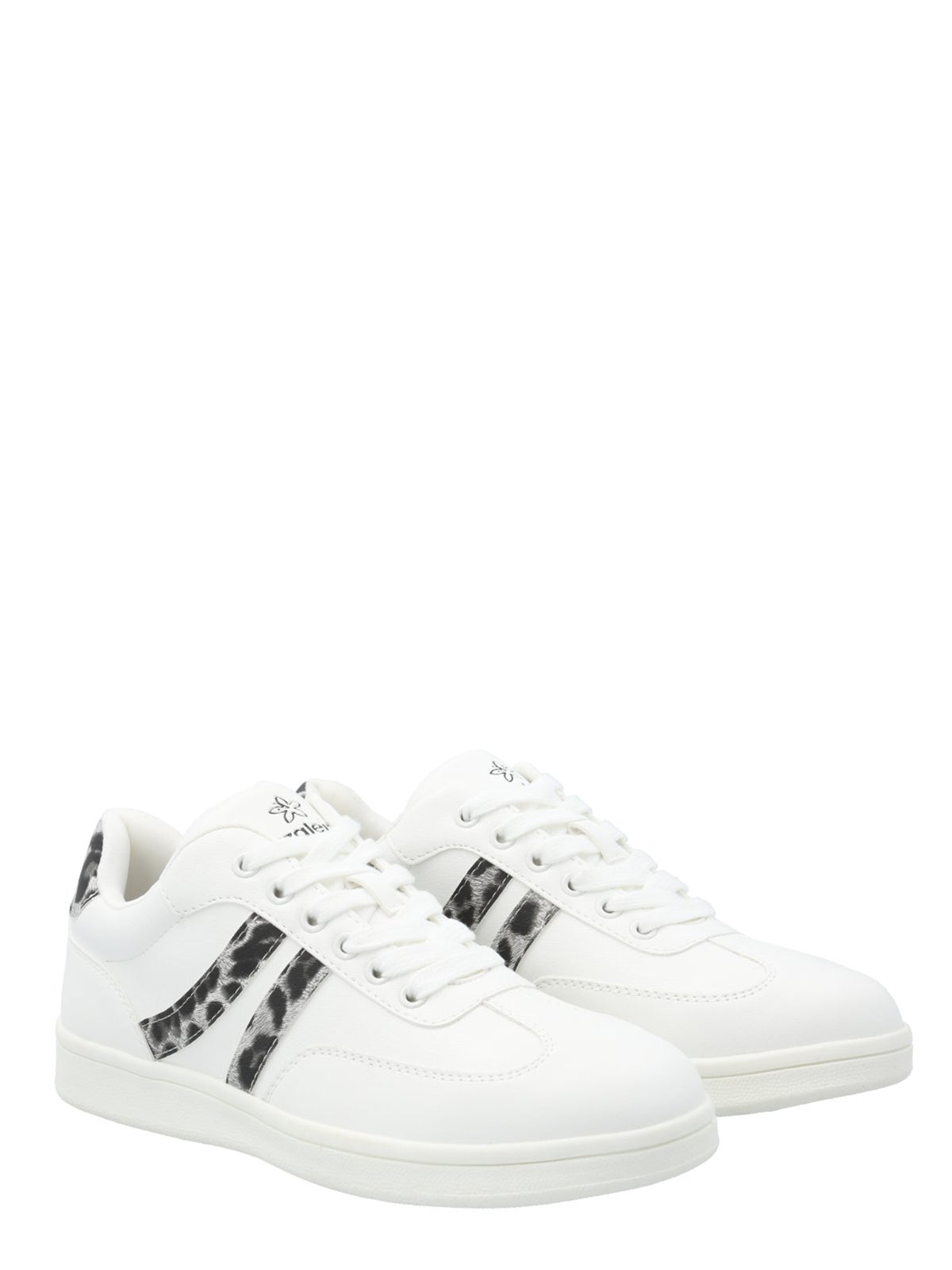 Zapatilla Mujer Adiela Blanco Animal Print Azaleia