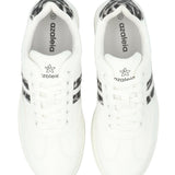 Zapatilla Mujer Adiela Blanco Animal Print Azaleia