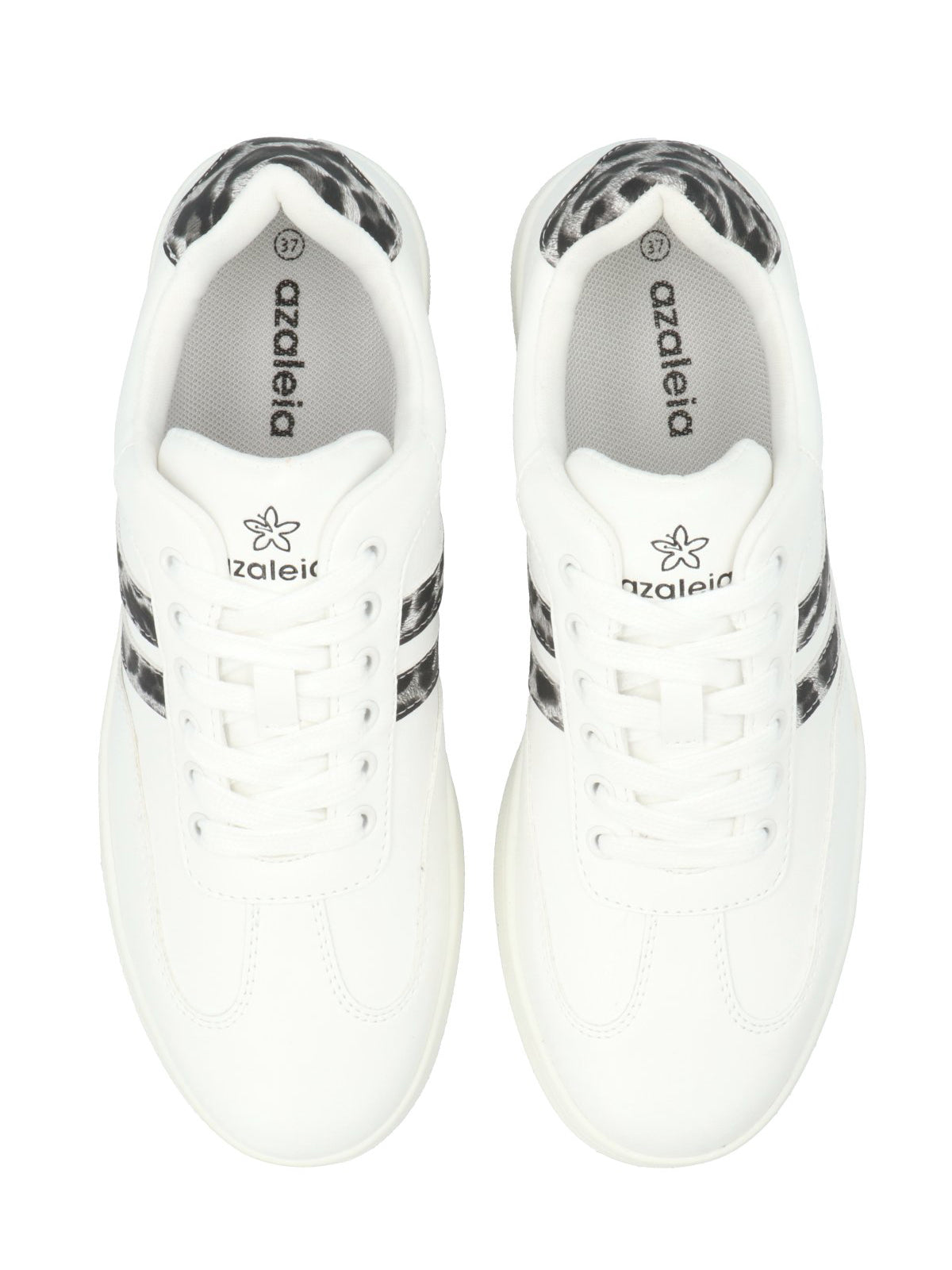 Zapatilla Mujer Adiela Blanco Animal Print Azaleia