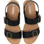 Sandalia Mujer Marena Negro Azaleia