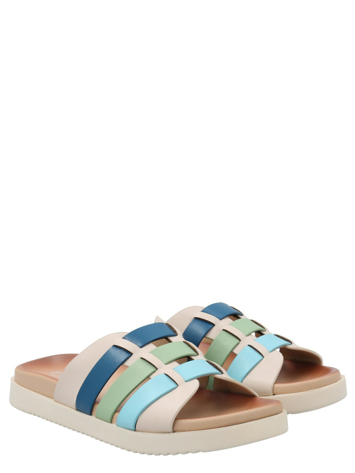 Sandalia Mujer Gianna Azul Azaleia