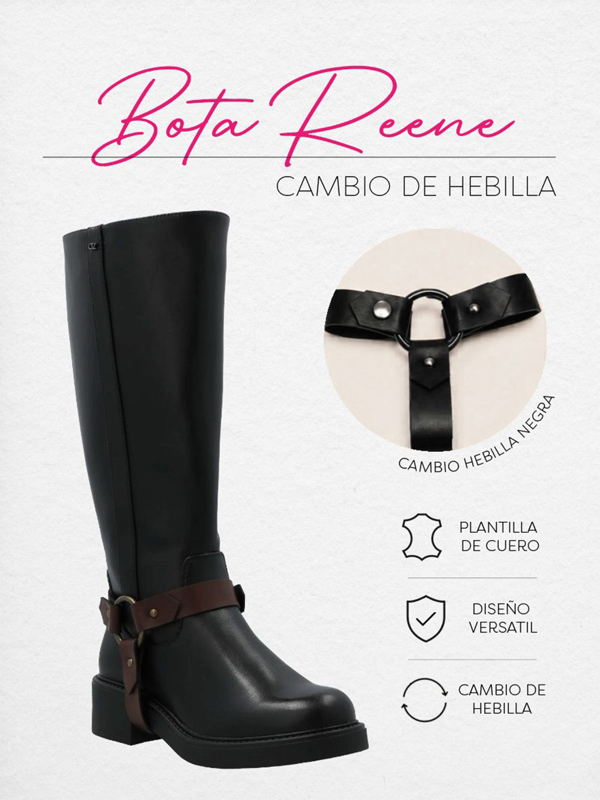 Bota Mujer Renee Negro Multi Azaleia
