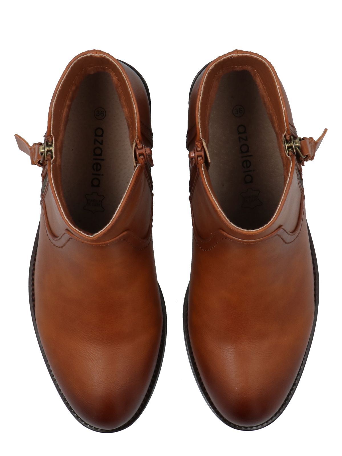 Botín Mujer Elia Cognac Azaleia