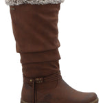 Bota Mujer Luz Café Azaleia