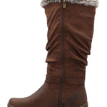 Bota Mujer Luz Café Azaleia