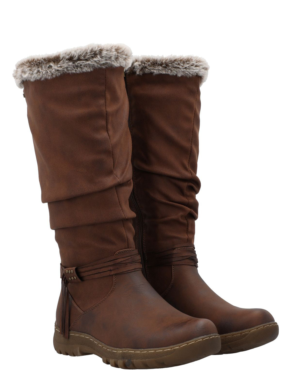 Bota Mujer Luz Café Azaleia