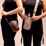 Crossbody Lennox cross Chocolate Azaleia