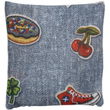 Bolsa Shopping Bag Patch Azul Azaleia